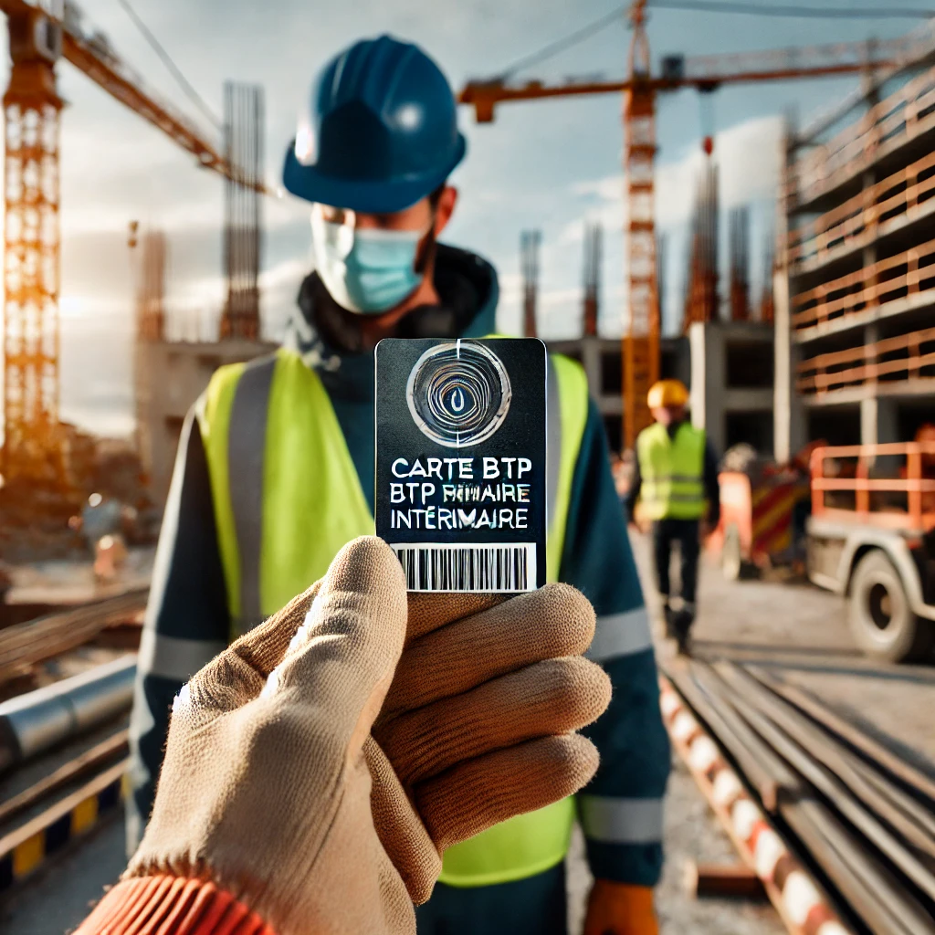 carte btp intérimaire