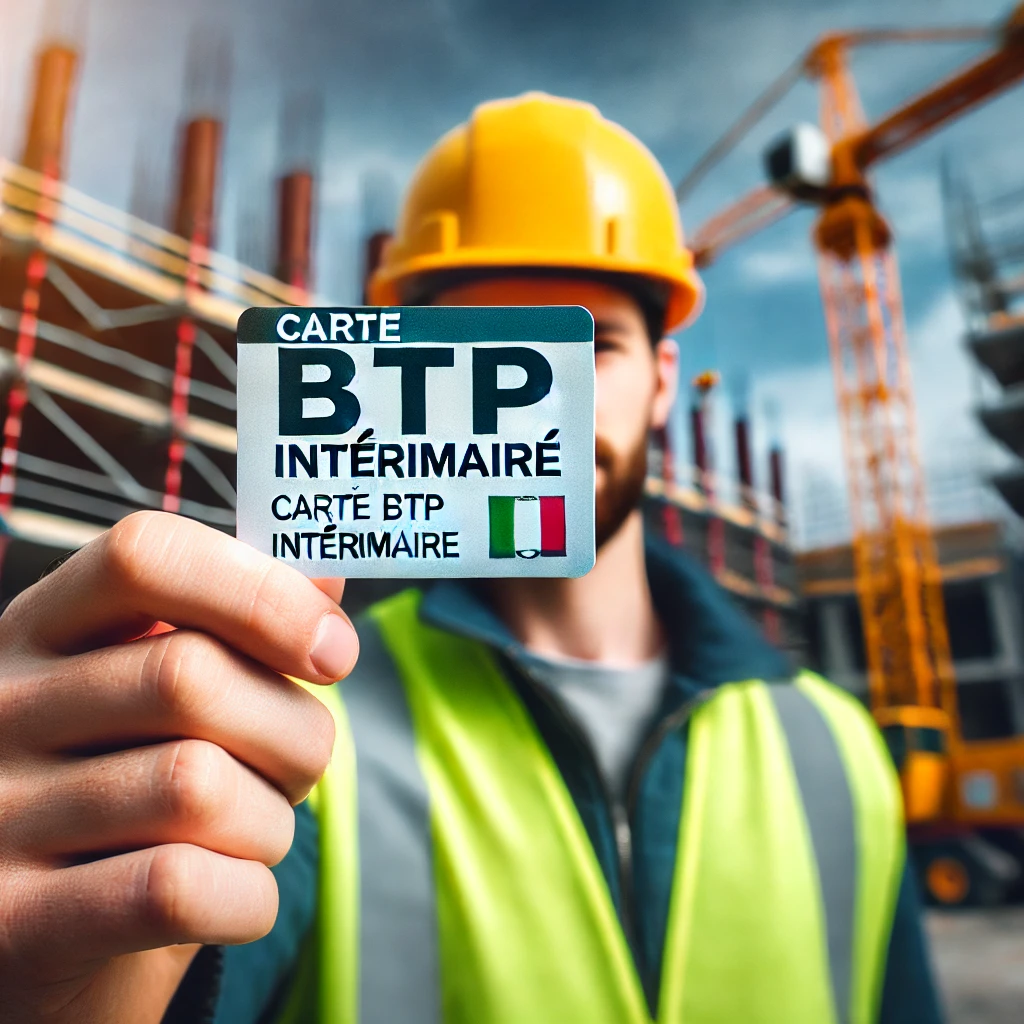 carte btp intérimaire