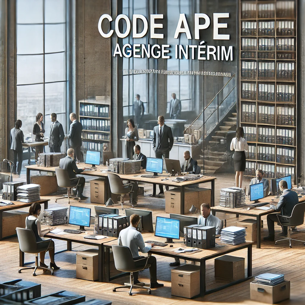 code APE agence intérim